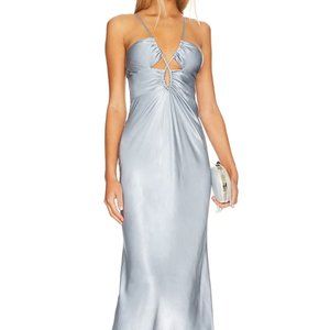 Light blue silk midi dress - Shona Joy size 2